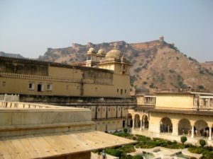 View from Amber Fort to Jaigarh Fort