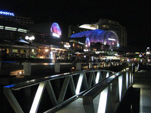 The harbourside at night