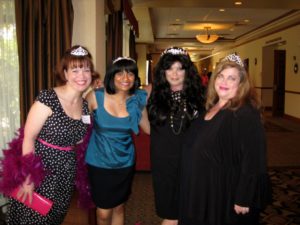 nalini singh Boas & Tiaras with authors Rosemary Clement-Moore, Dakota Cassidy and Candace Havens