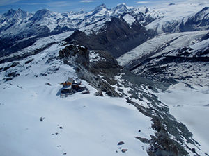 On the way up to Klein Matterhorn, Swiss Alps